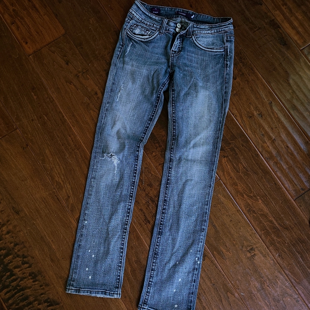 Vintage Vigoss "The New York" Mid-Rise Straight Leg Stretch Denim Size: 5/6 | 28